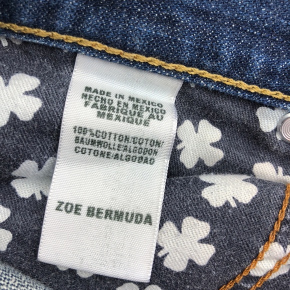 Lucky Brand Zoe Bermuda Crop Jean Shorts - Picture 7 of 7